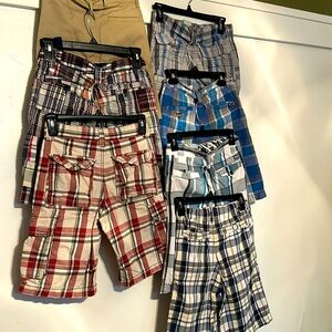 Plaid Cargo Shorts Collection